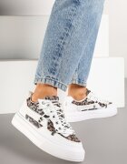  Adidași Albi cu model leopard Doridi