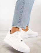  Adidași Albi Cu șireturi decorate cu perforații Ellemisa