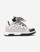  Adidași Albi cu Șireturi Late Nolita