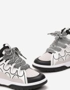  Adidași Albi cu Șireturi Late Nolita