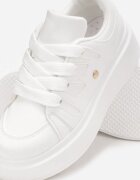  Adidași Albi cu Talpă Groasă sub Gleznă Alisis