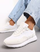  Adidași Albi Decorați cu Inserții din Imitație de Piele Fayela