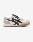  Adidași Albi decorați cu model geometric și cu șiret dublu Hirozi