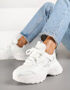  Adidași Albi în Stil Streetwear pe Talpă Embosată Nelasea