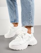  Adidași Albi în Stil Streetwear pe Talpă Embosată Nelasea