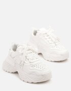  Adidași Albi în Stil Streetwear pe Talpă Embosată Nelasea