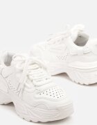  Adidași Albi în Stil Streetwear pe Talpă Embosată Nelasea