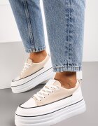  Adidași Bej cu Platformă Groasă Santtes