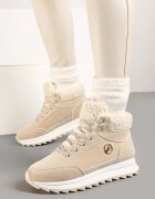  Adidași Bej de Iarnă cu Blană Artificială Turelia