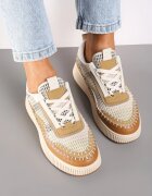  Adidași Bej pe Platformă Finisați cu Cusături Terionna
