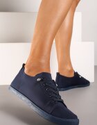  Adidași Bleumarin Cu șireturi Cu pietre decorative Pe talpă plată Iiloeva