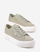  Adidași Casual Verde până la gleznă cu platformă cu șireturi Reapita