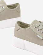  Adidași Casual Verde până la gleznă cu platformă cu șireturi Reapita