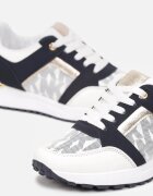  Adidași Cu șireturi Alb-Bleu marin Cu litere imprimate Dandia