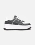  Adidași Gri cu Model Geometric pe Platformă Vihid