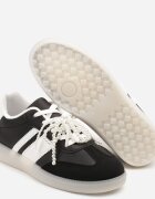 Adidași Negre Tip Tenisi Iconici cu Decorațiuni cu Perle Nalavia
