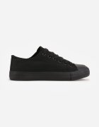  Adidași negri clasici Vices cu șireturi până la gleznă Elleriome