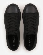  Adidași negri clasici Vices cu șireturi până la gleznă Elleriome