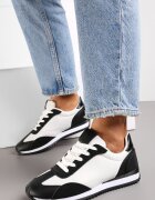 Adidași Negri cu Inserții Decorative Fania
