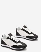  Adidași Negri cu Inserții Decorative Fania