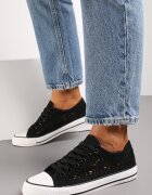 Adidași Negri cu Parte Superioară Scurtă Ajourată Paerina