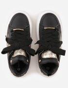  Adidași Negri cu platformă decorate cu nituri și elemente metalice Azista