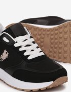  Adidași Negri cu Talpă Decorativă și Cusături Novajean