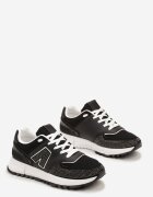  Adidași negri Decorați cu zirconii pe talpă cu decupaje Larzive