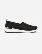  Adidași Negri Elastici cu Inserție Metalică pe Călcâi Jestella