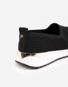  Adidași Negri Elastici cu Inserție Metalică pe Călcâi Jestella