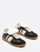  Adidași Negri în Stil Tenis cu Manșetă Aveloren