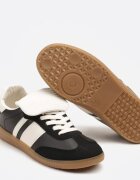  Adidași Negri în Stil Tenis cu Manșetă Aveloren