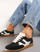  Adidași Negri tip tenisi Decorați cu inserții Ysalesa