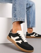  Adidași Negri tip tenisi Decorați cu inserții Ysalesa
