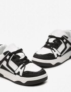  Adidași Negru-Alb Decorați Cu Aplicații Din Denim Cliome