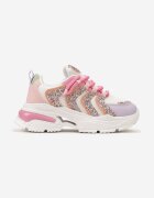  Adidași Roz-mov cu Talpă Masivă Decorate cu Sclipici Thirlas