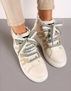 Adidași Streetwear Bej cu talpă groasă decorați cu inserții contrastante Kaittane