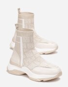  Adidași tip șosetă Bej cu talpă plată groasă Parnelia