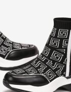  Adidași Tip șosetă Negre cu talpă groasă și plată Parnelia