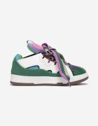  Adidași Verde cu Șireturi Decorative și Inserție pe Limbă Cristen