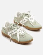  Adidași verde deschis în stil teniși decorați cu model geometric Teloriella