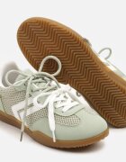  Adidași verde deschis în stil teniși decorați cu model geometric Teloriella