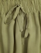 airisa Pantaloni verde deschis din bumbac tip Palazzo cu talie înaltă cu elastic în talie Nelsaria