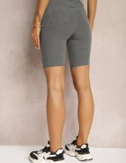 alina Pantaloni scurți Gri cu elastic în talie High Waist Lorolia