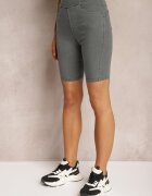 alina Pantaloni scurți Gri cu elastic în talie High Waist Lorolia