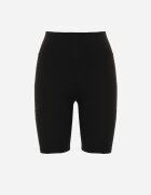 alina Pantaloni scurți Negri tip colanți High Waist cu elastic în talie Xelfea