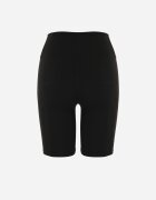 alina Pantaloni scurți Negri tip colanți High Waist cu elastic în talie Xelfea