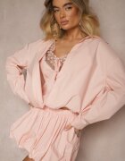 allyson Cămașă 2în1 Roz din Bumbac și Top cu bretele cu Dantelă Telowena