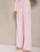 allyson Completu Roz tip costum cu Pantaloni și Sacou cu Broșă Ravkio