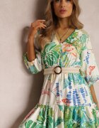 allyson Rochie Albă cu Curea Hermyne